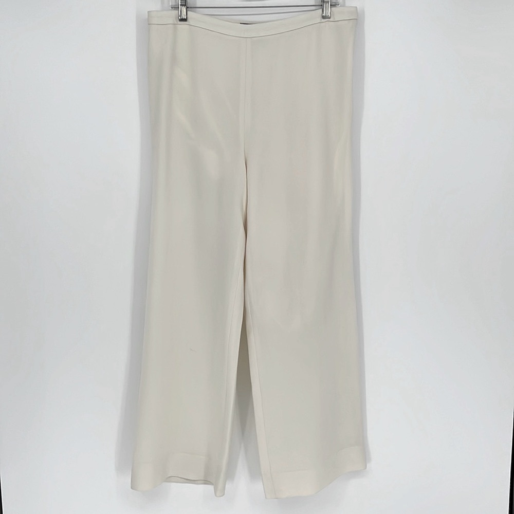 Ellen Tracy Ivory Wide Leg Dress Pants Women’s Plus Size: 14